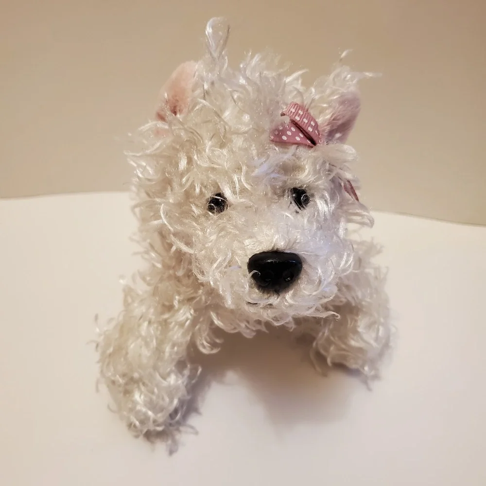 White Terrier Dog GANZ Webkinz‎ Plush 9